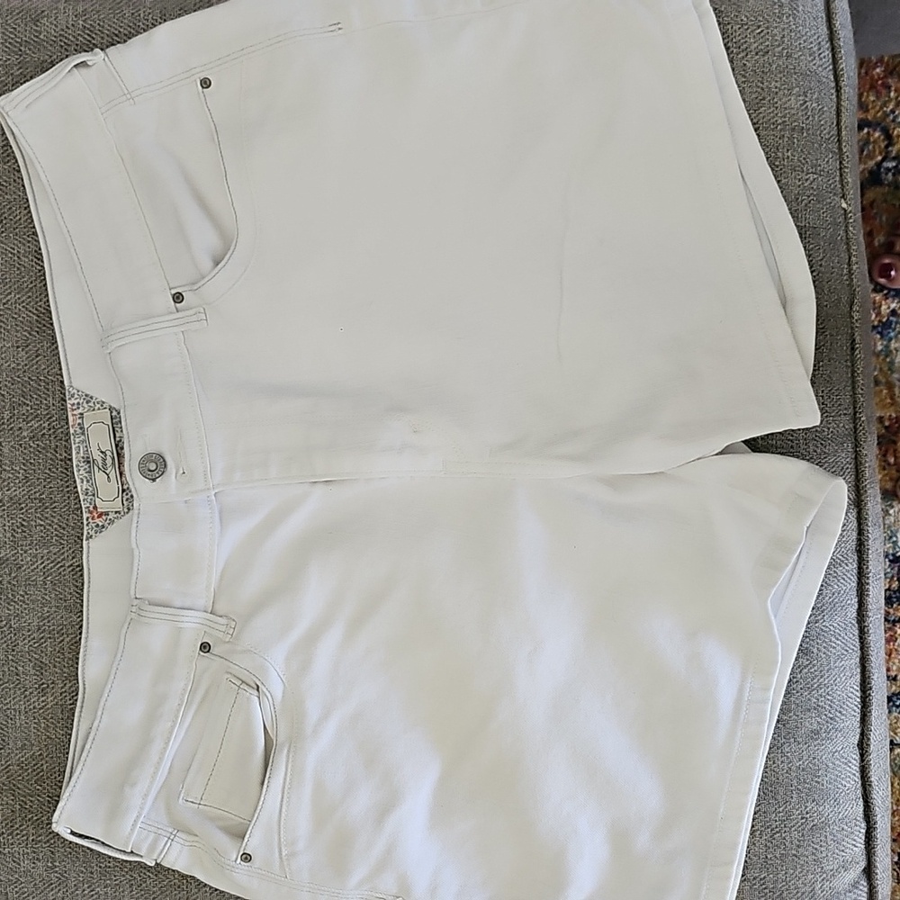 Signature by Levi Strauss High Waist White Shorts